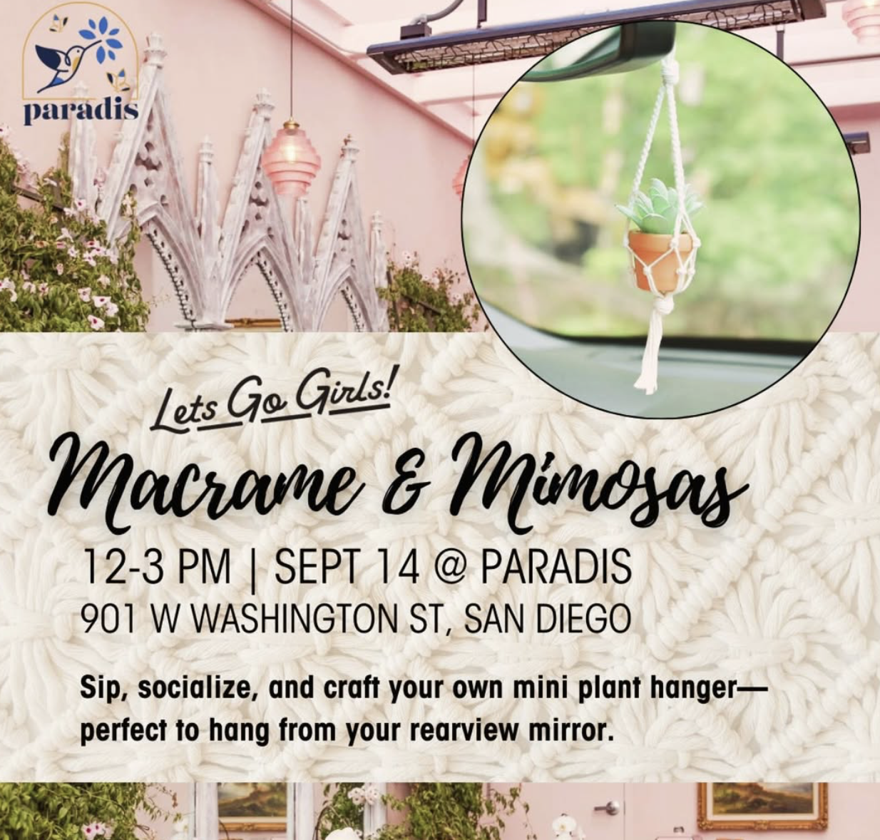 Macramé & Mimosas w/ Lets Go Girls