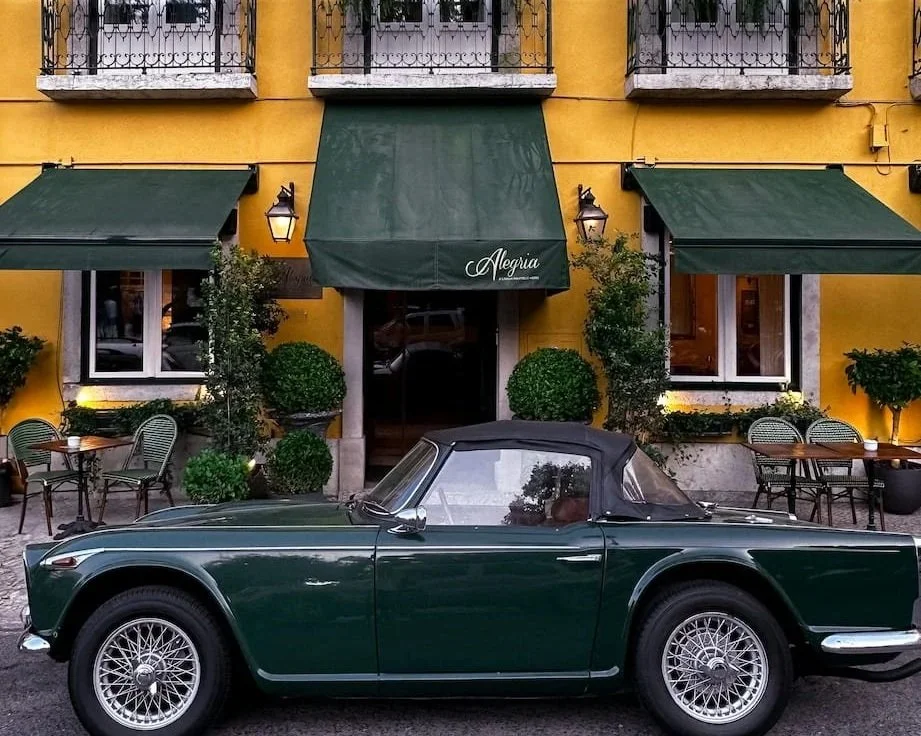 Hotel Alegria, a charming historic hotel in Lisbon, Portugal.
