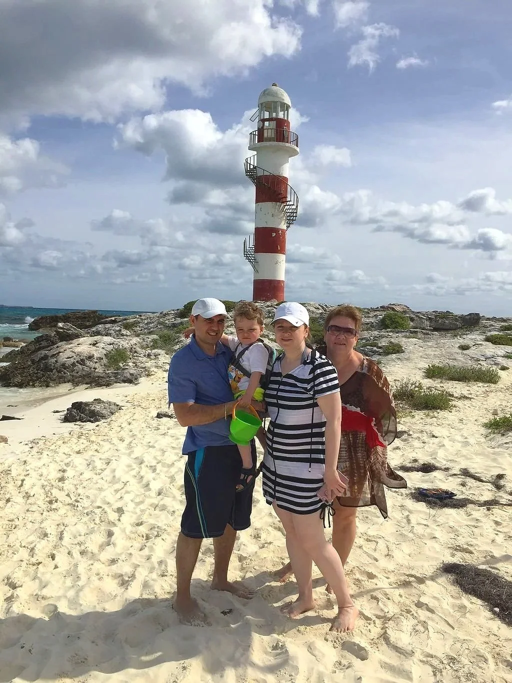 Oceanfront dining at a family resort in Cancun, Mexico