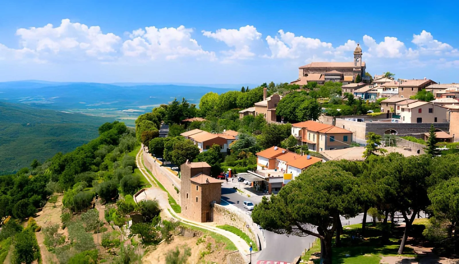Farmhouse kitchen in the Val d’Orcia set for a private Tuscany cooking class