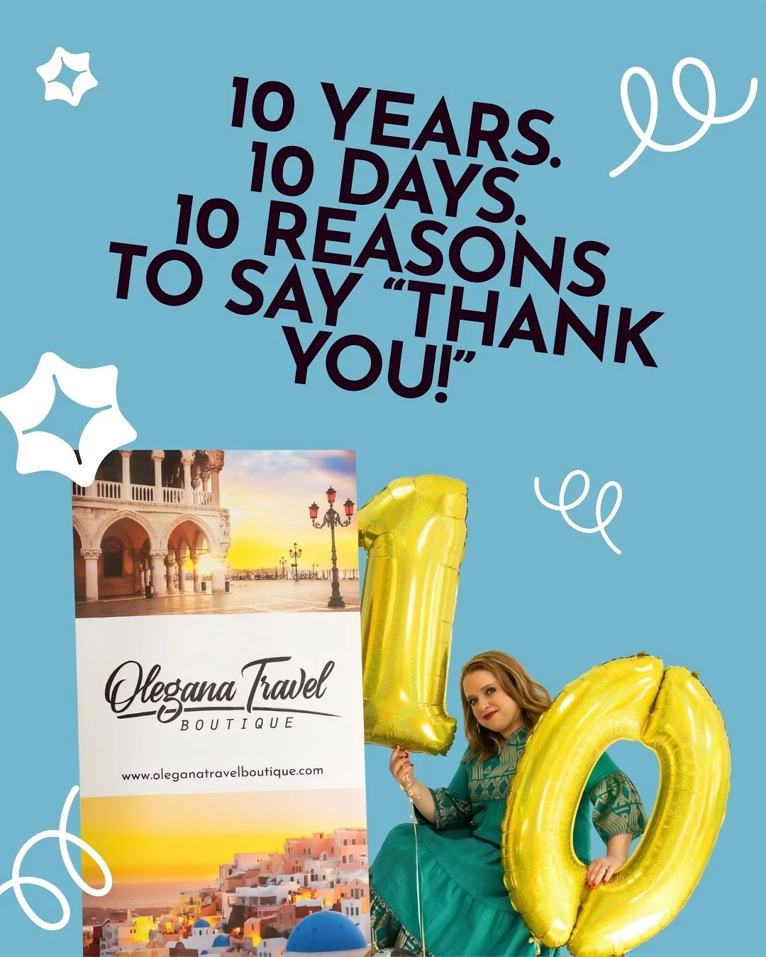 The celebrations continue! 🥂

We&rsquo;re marking 10 incredible years of Olegana Travel Boutique with 10 days of gifts &mdash; our way of saying thank you for a decade of laughter, love, and life-changing adventures. 💛

✨ Today&rsquo;s Gift (Day 2)