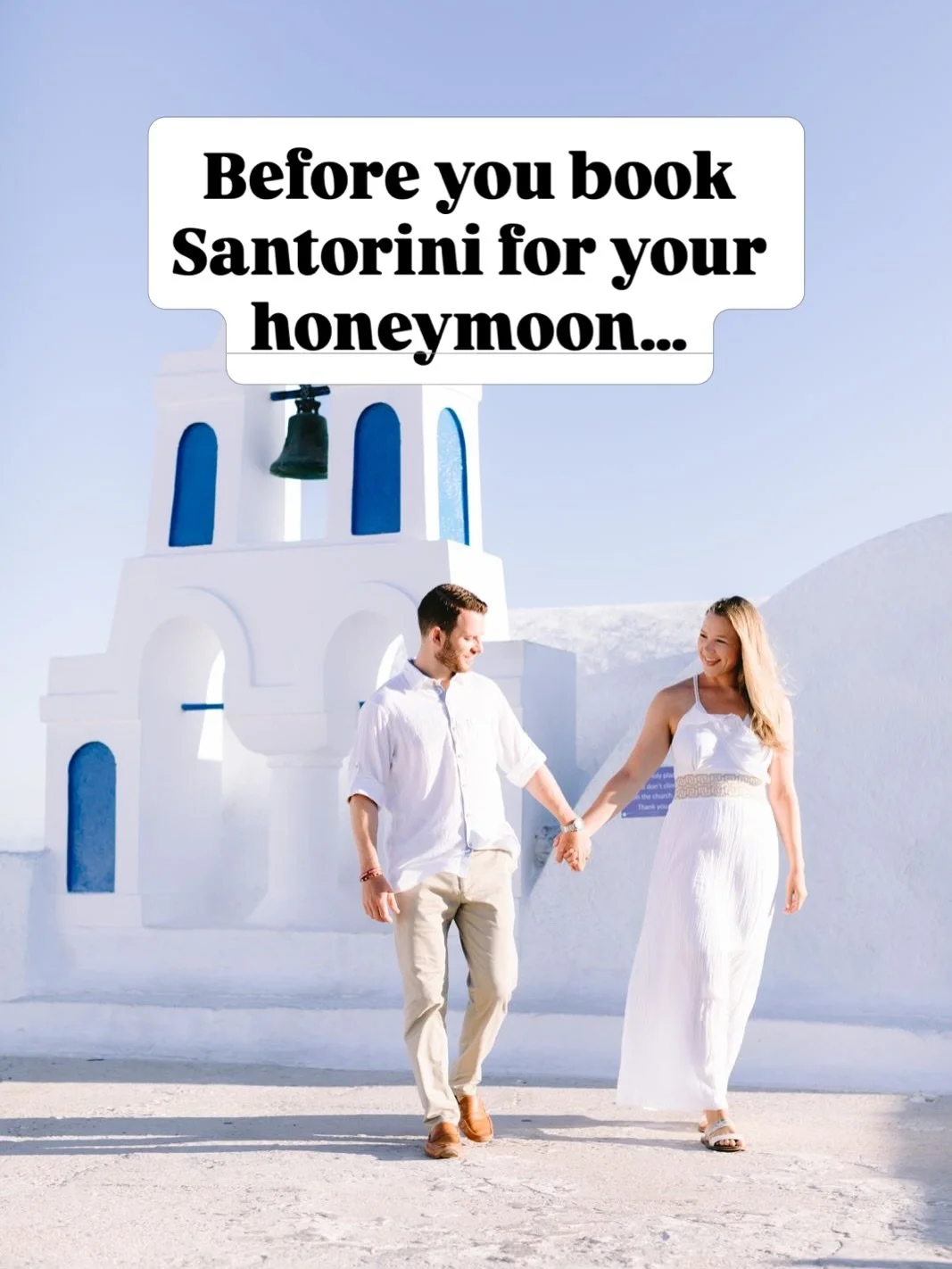 Santorini is one of the most requested honeymoon destinations I get.

And for good reason.

It&rsquo;s beautiful. Iconic. The kind of place you&rsquo;ve probably pictured for years.

But what most couples don&rsquo;t realize&hellip;

is that it doesn