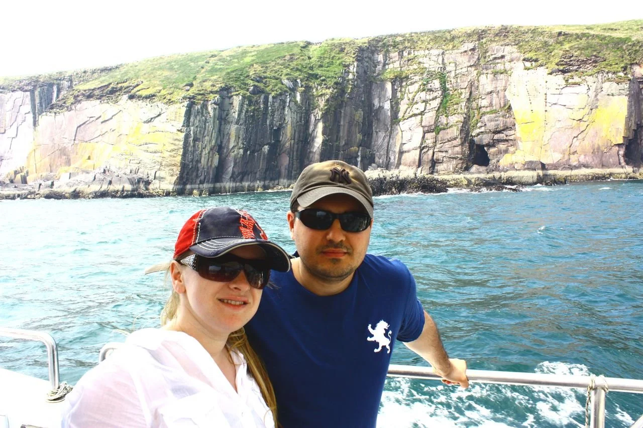 Parents enjoying a relaxed Ireland journey with a private driver-guide, walkable towns, and flexible days without the stress of driving.