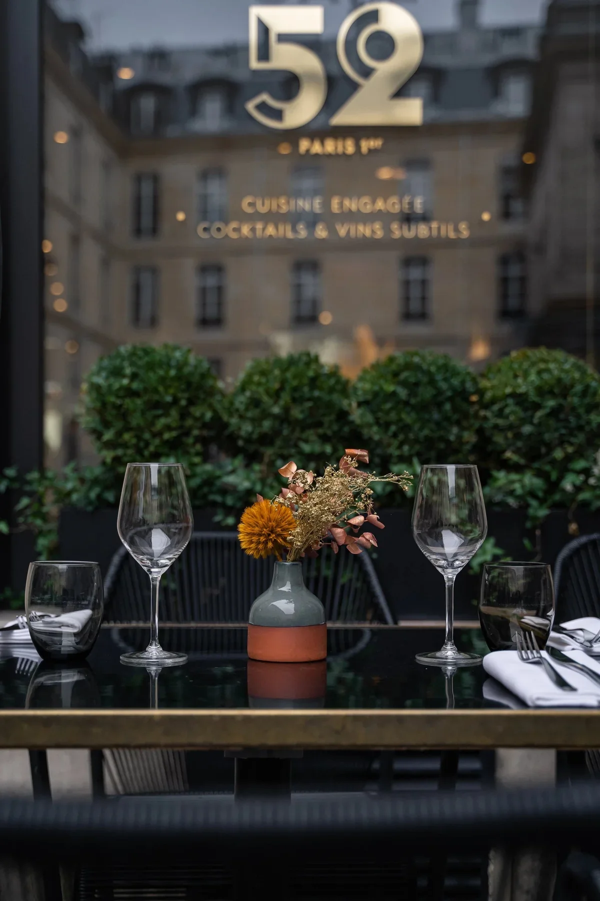 Palais Royal arcades illuminated at night Paris