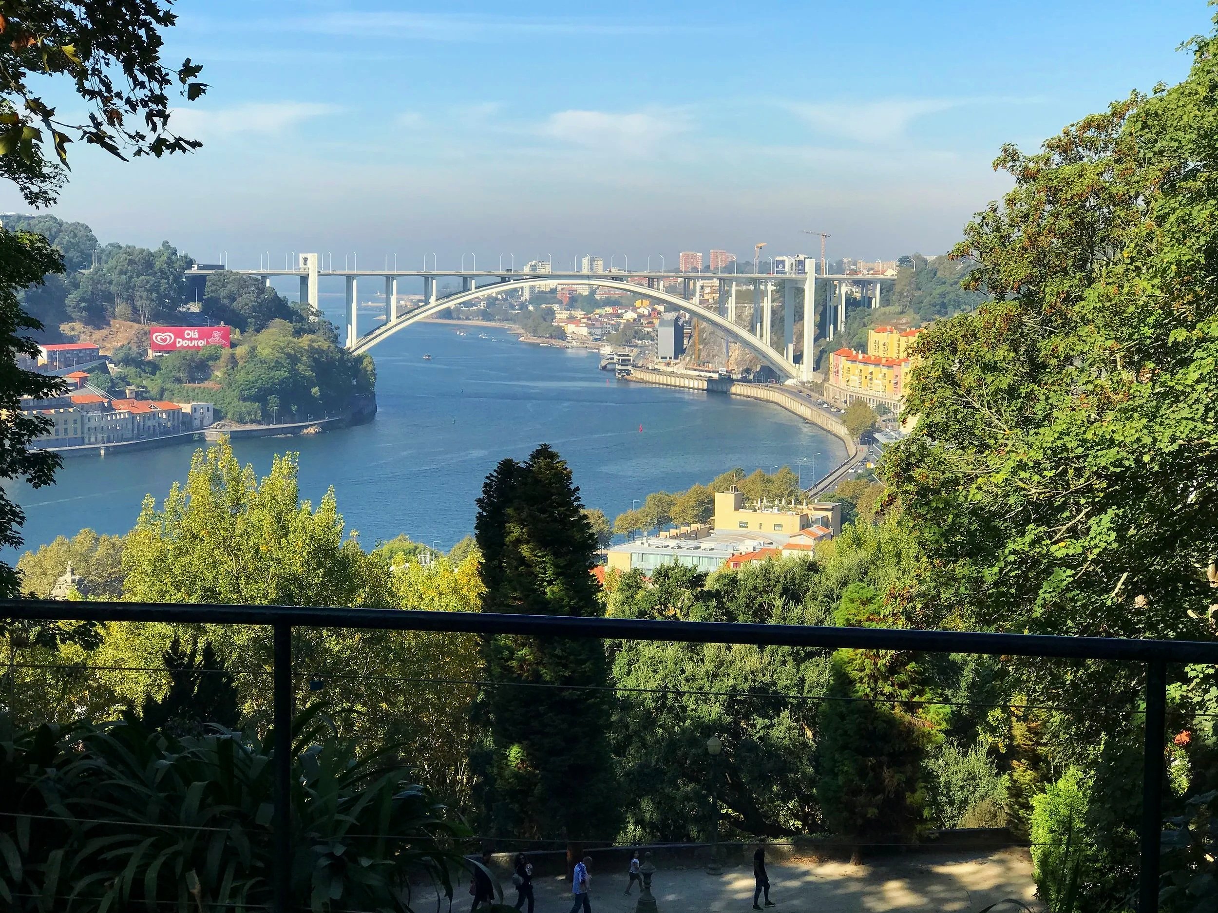 Arrábida Bridge over the Douro River in Porto, Portugal.
