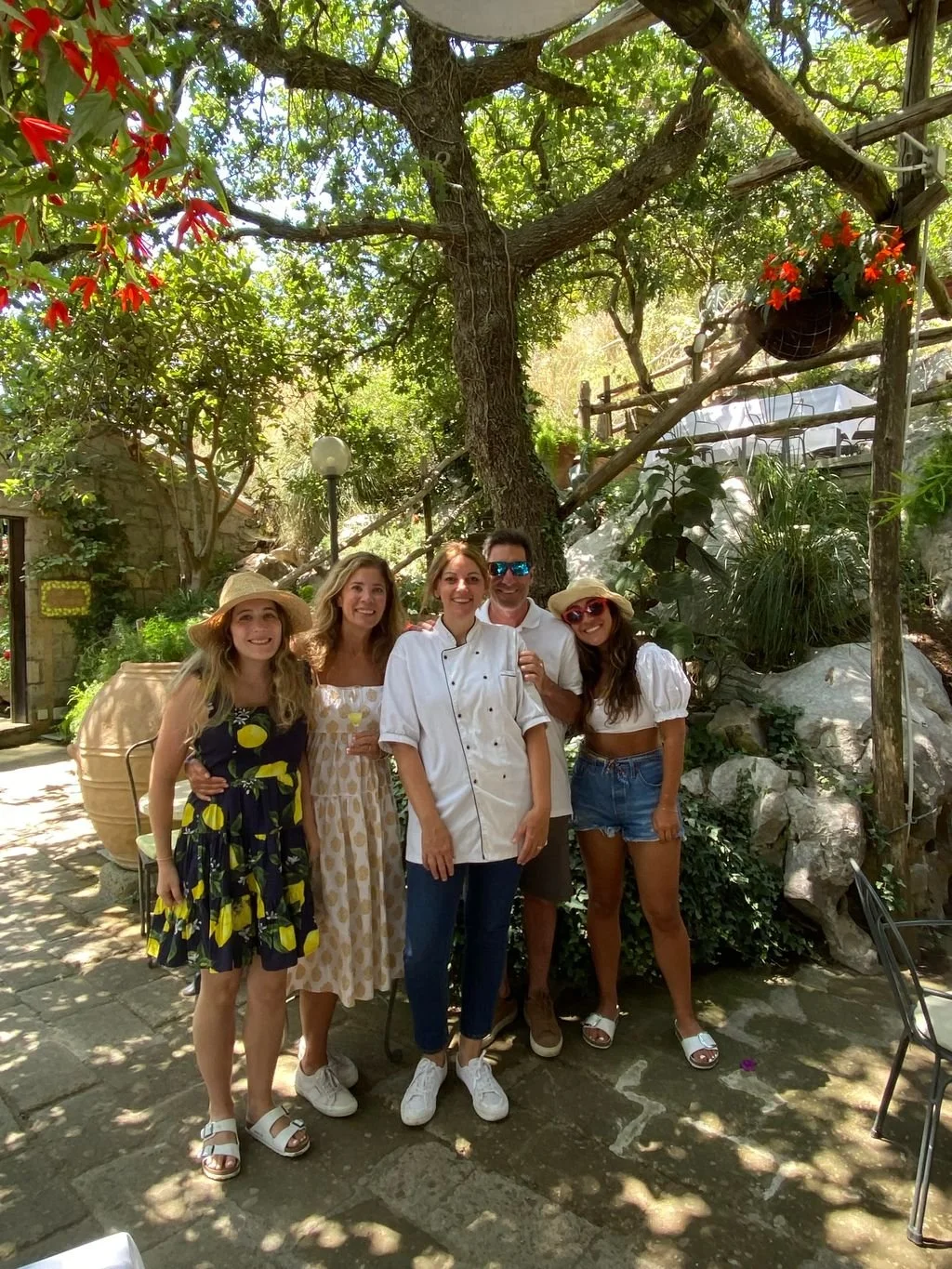 Lemon grove above the Amalfi Coast used for a private cooking morning