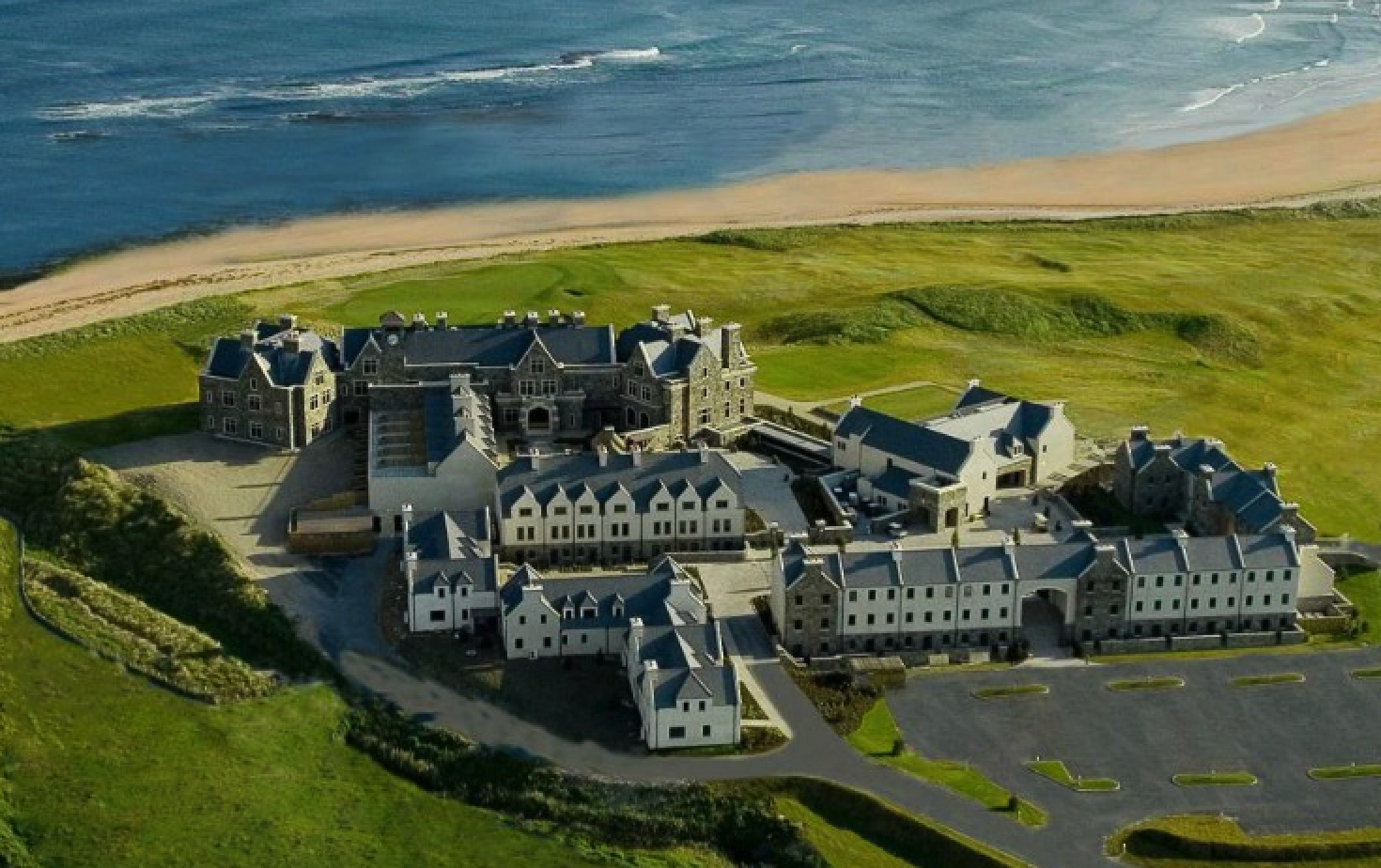 Trump International Golf Links Scotland dramatic dunes and North Sea coastline