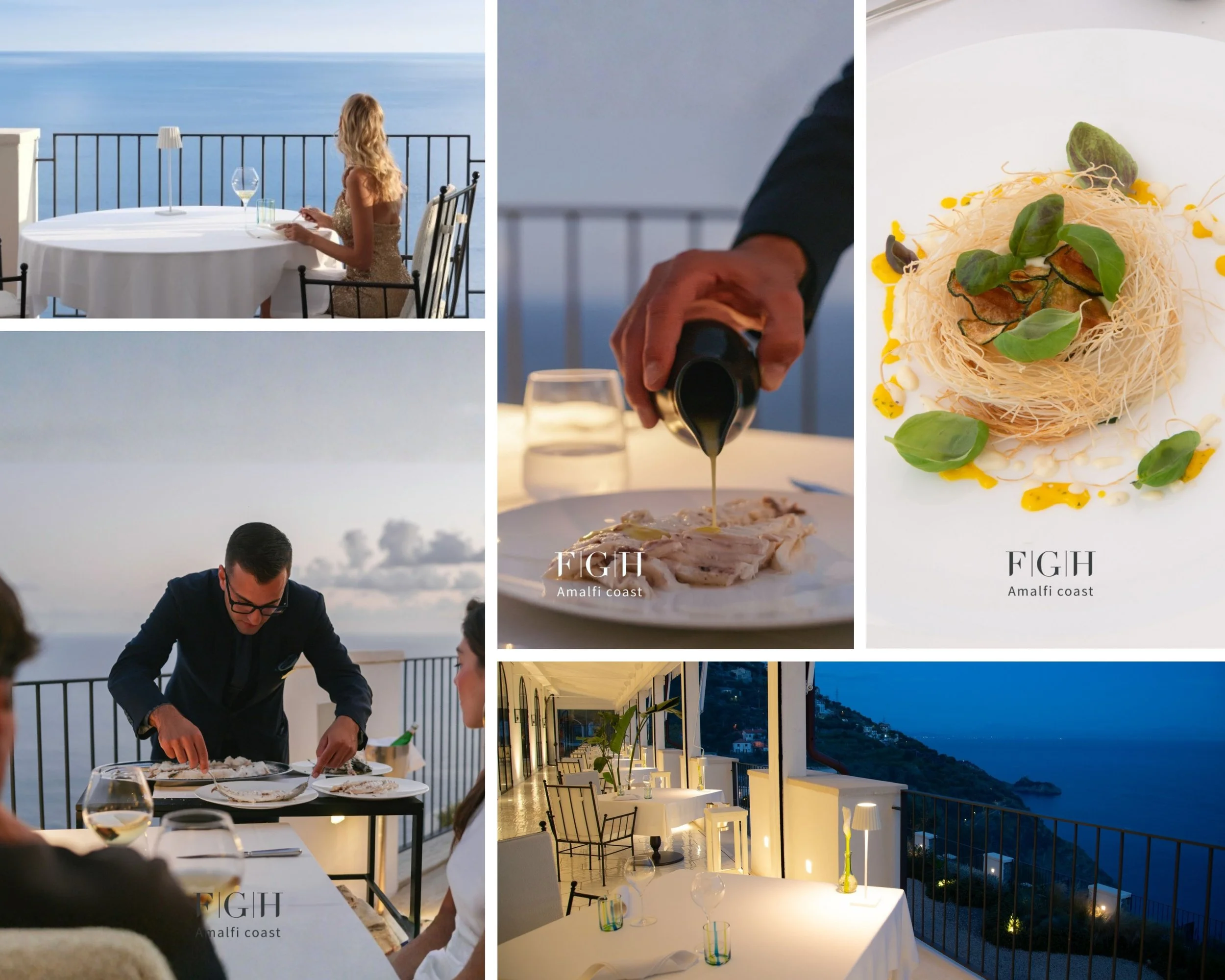 Bluh Furore Michelin star restaurant intimate dining on the Amalfi Coast