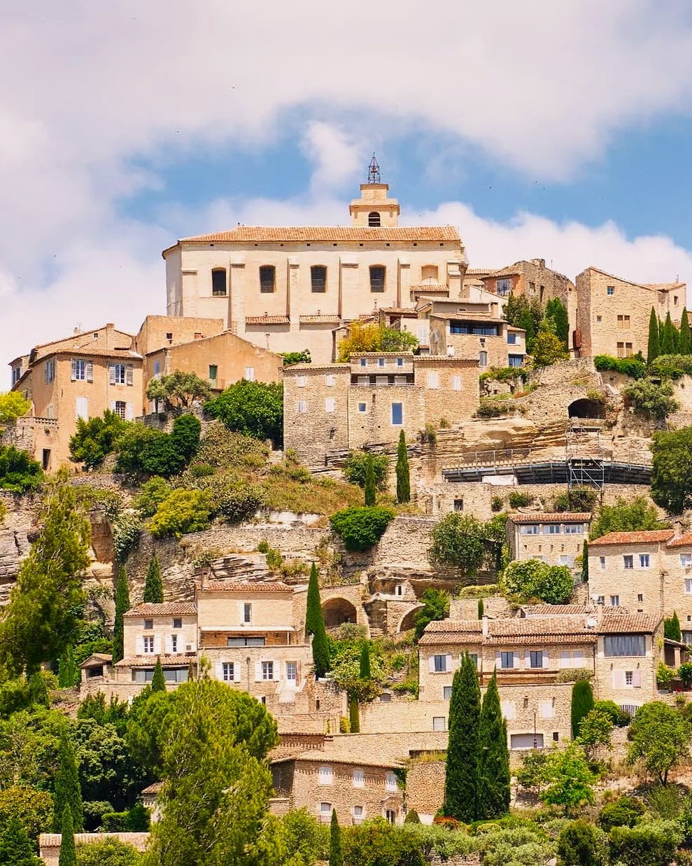 Gordes, a picturesque hilltop village in Provence, France.