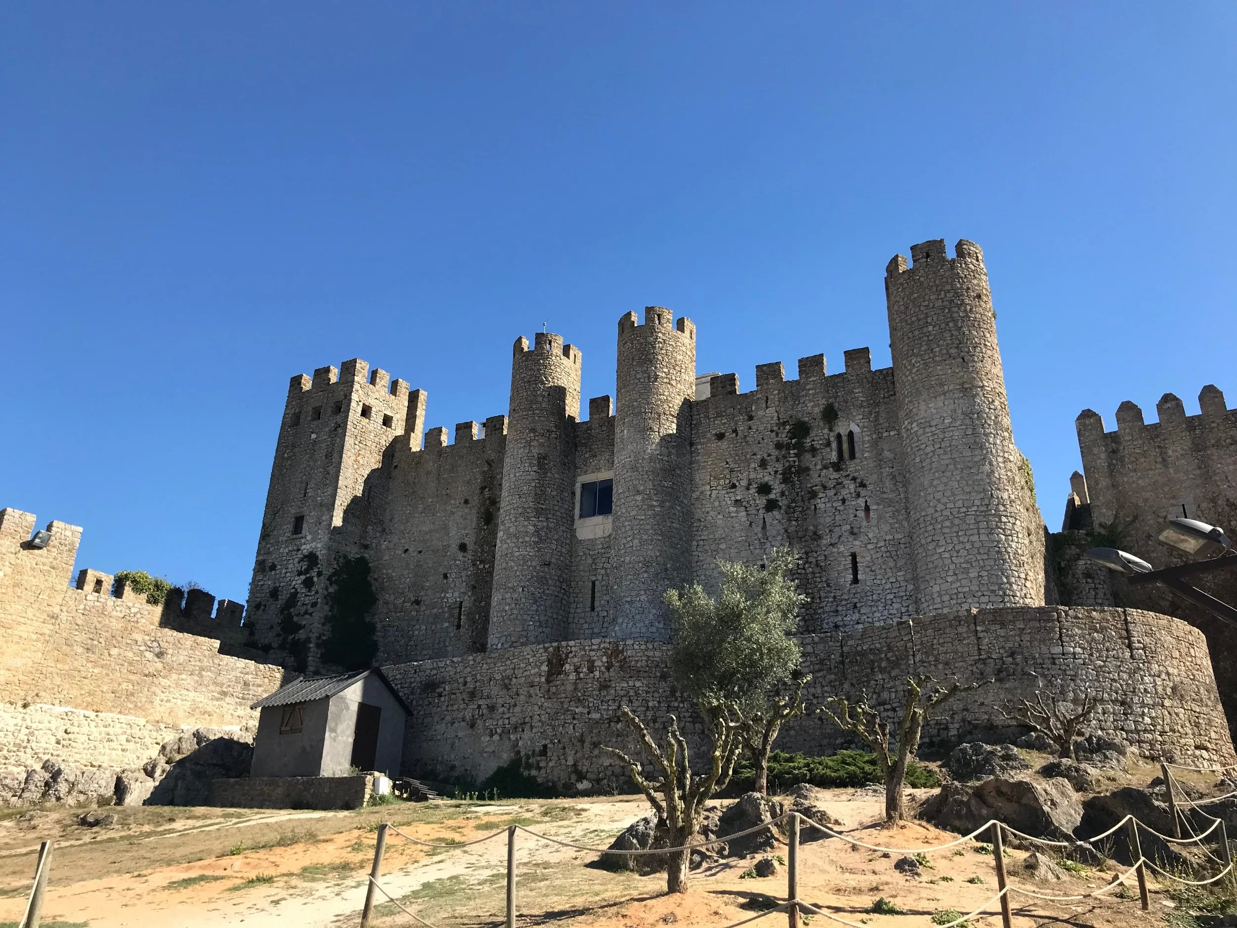 Castle of Óbidos, a well-preserved medieval fortress in Óbidos, Portugal.