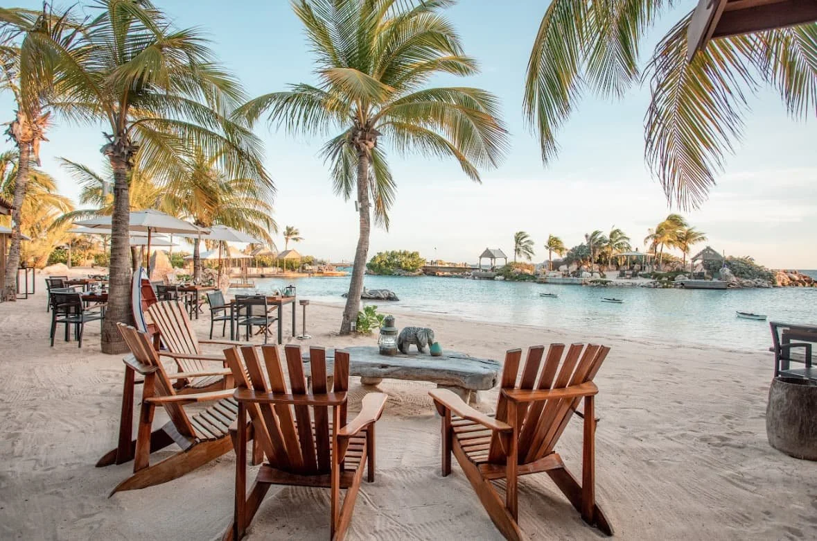 Baoase Luxury Resort and Baoase Culinary Beach Restaurant in Willemstad, Curaçao, offer a luxurious tropical escape with beachfront accommodations, crystal-clear waters, and exceptional dining in a tranquil island setting.