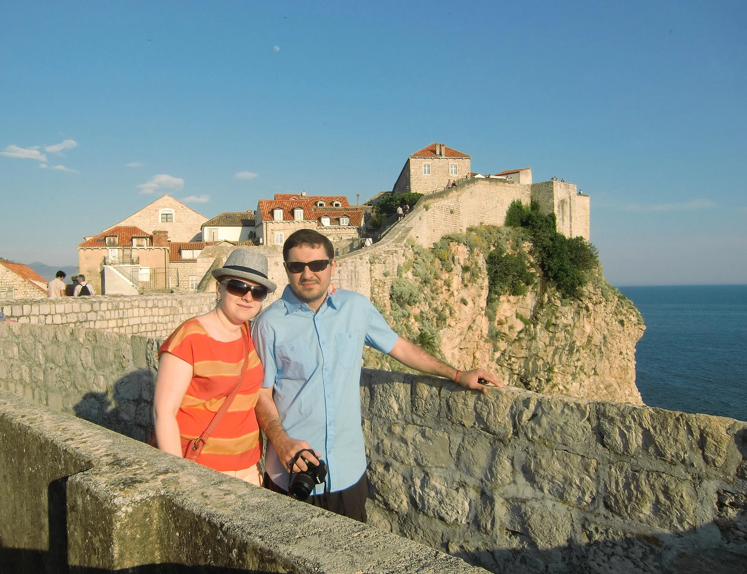 Walls of Dubrovnik, historic stone fortifications surrounding Dubrovnik’s Old Town with spectacular views of the Adriatic coast.