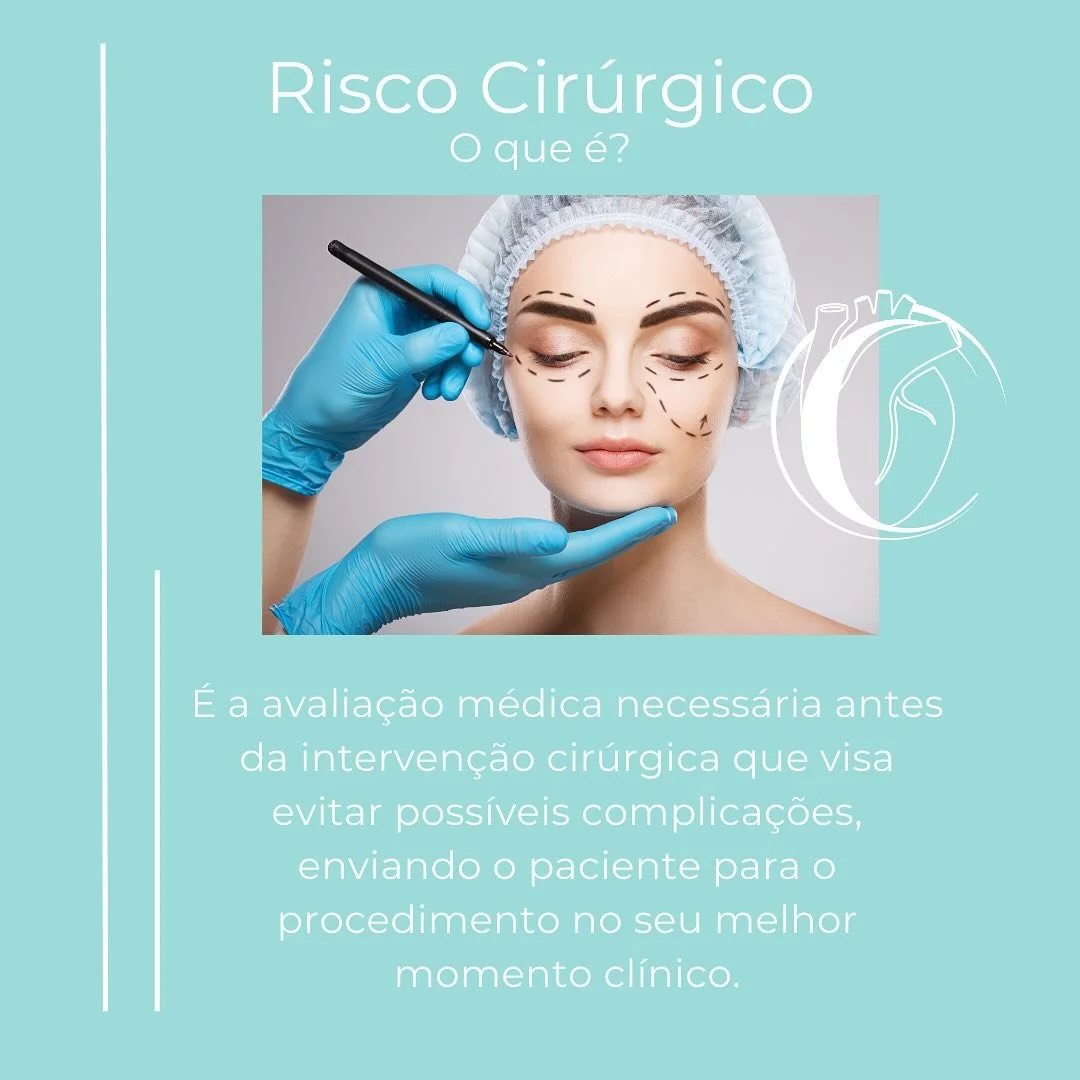 Risco cir&uacute;rgico nosso dia a dia&hellip;

- Altera&ccedil;&atilde;o no exame f&iacute;sico que precisa ser investigada antes do procedimento cirurgico?
- Infarto / tromboembolismo pulmonar / interna&ccedil;&atilde;o hospitalar recentes?
- Inter