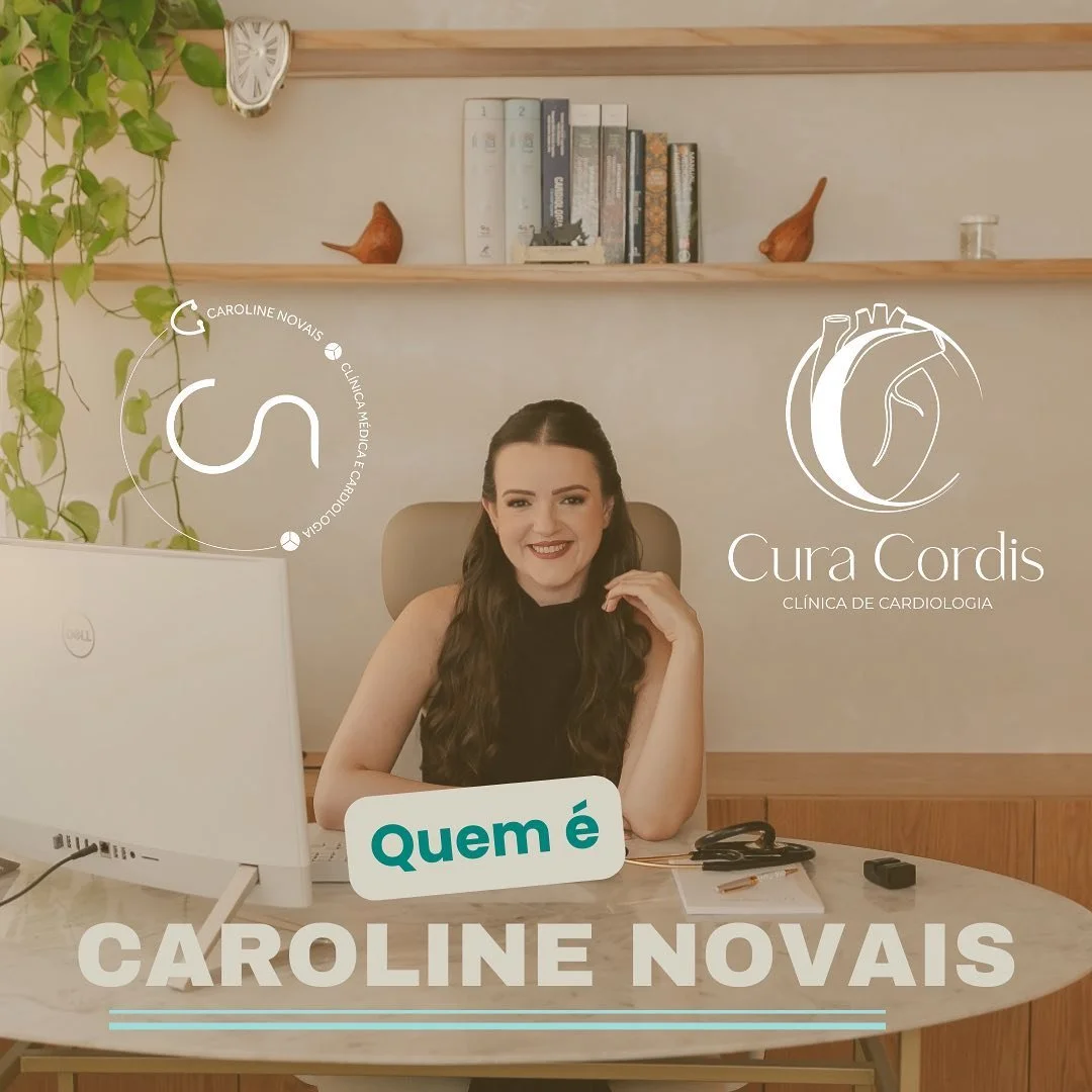 Ol&aacute;! 
Sou a primeira m&eacute;dica da Cura Cordis - Cl&iacute;nica de Cardiologia a me apresentar por aqui.

Meu nome &eacute; Caroline Novais, tenho 32 anos, sou nascida e criada no Rio de Janeiro. Sou esposa do Evandro, filha da Valeria e do