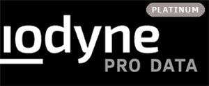 Iodyne Pro Data logo with "Platinum" badge.