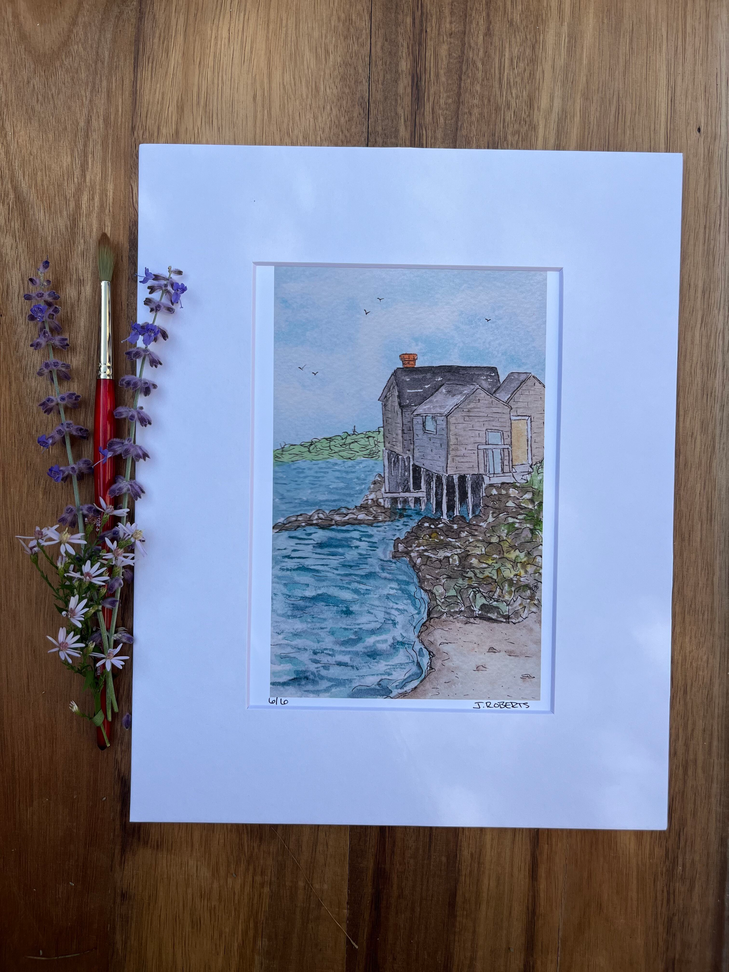 Willard Beach Fish Shacks Print