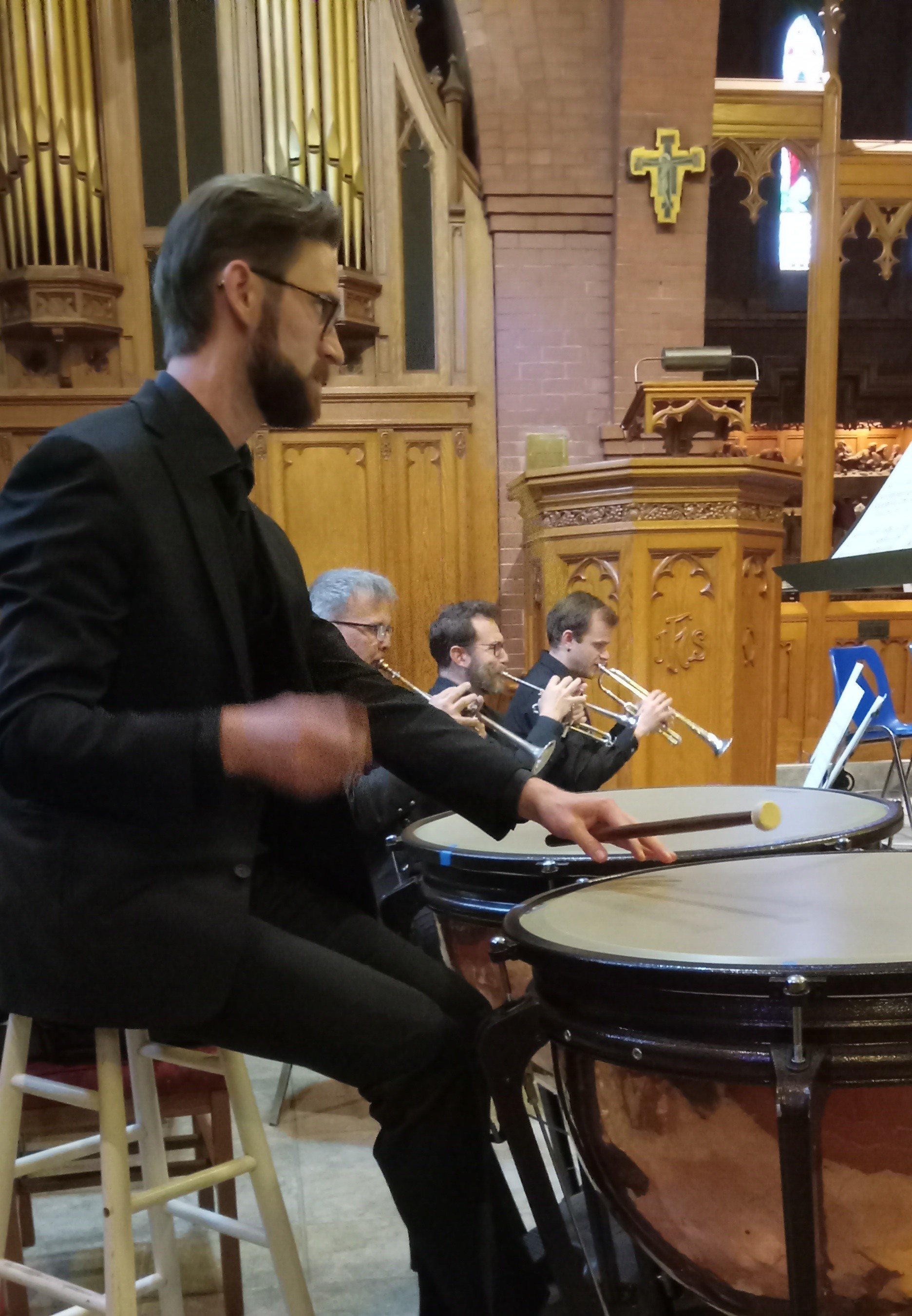 Chris Hull (tympani) - Bach Vespers Oct 27 2024