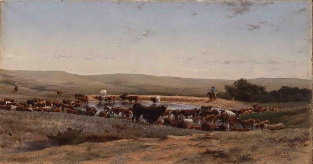 Frank-Reaugh-Watering-the-Herd-1889-pastel-on-paper-mounted-on-canvas-18-18-x-34-38-in-Panhandle-Plains-Historical-Museum-Frank-Reaugh-Estate-Collection..jpg