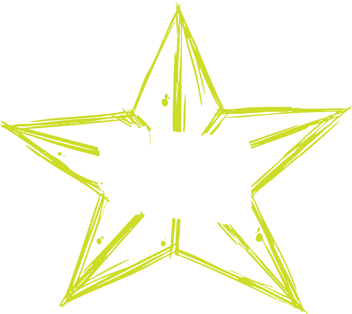 A green star with rough, sketchy lines over a black background. Inside the star, the words "BADASS HUMAN" are written in bold, white, distressed letters.