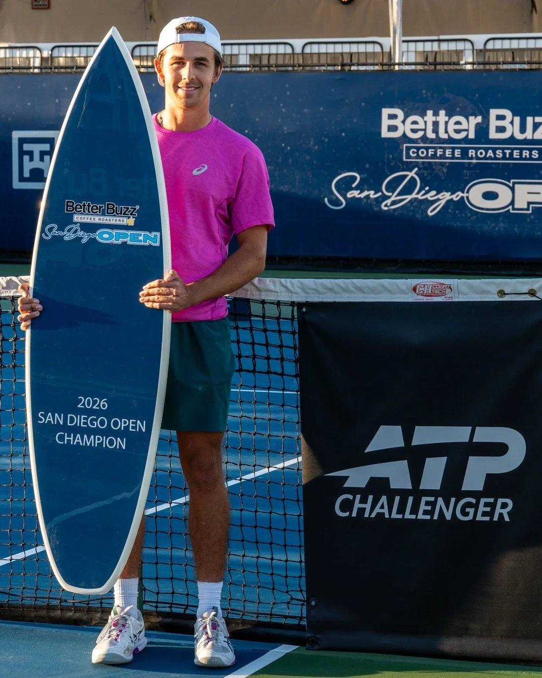 Zach Svajda delivered a memorable performance at the Better Buzz Coffee San Diego Open.

Claiming the Better Buzz Coffee San Diego Open title on home soil, Zach powered through a tough field and closed out the final with a straight-sets win over worl