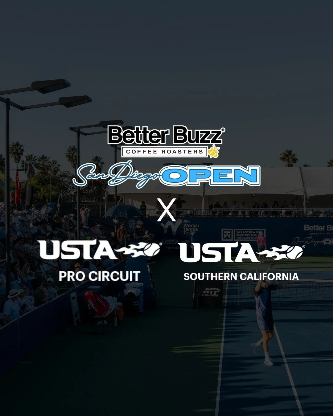 We'd like to thank USTA SoCal and USTA Pro Circuit for their continued support and partnership in making the San Diego Open possible. Their commitment to growing the game brings world-class tennis right here to San Diego, and we're proud to be aligne