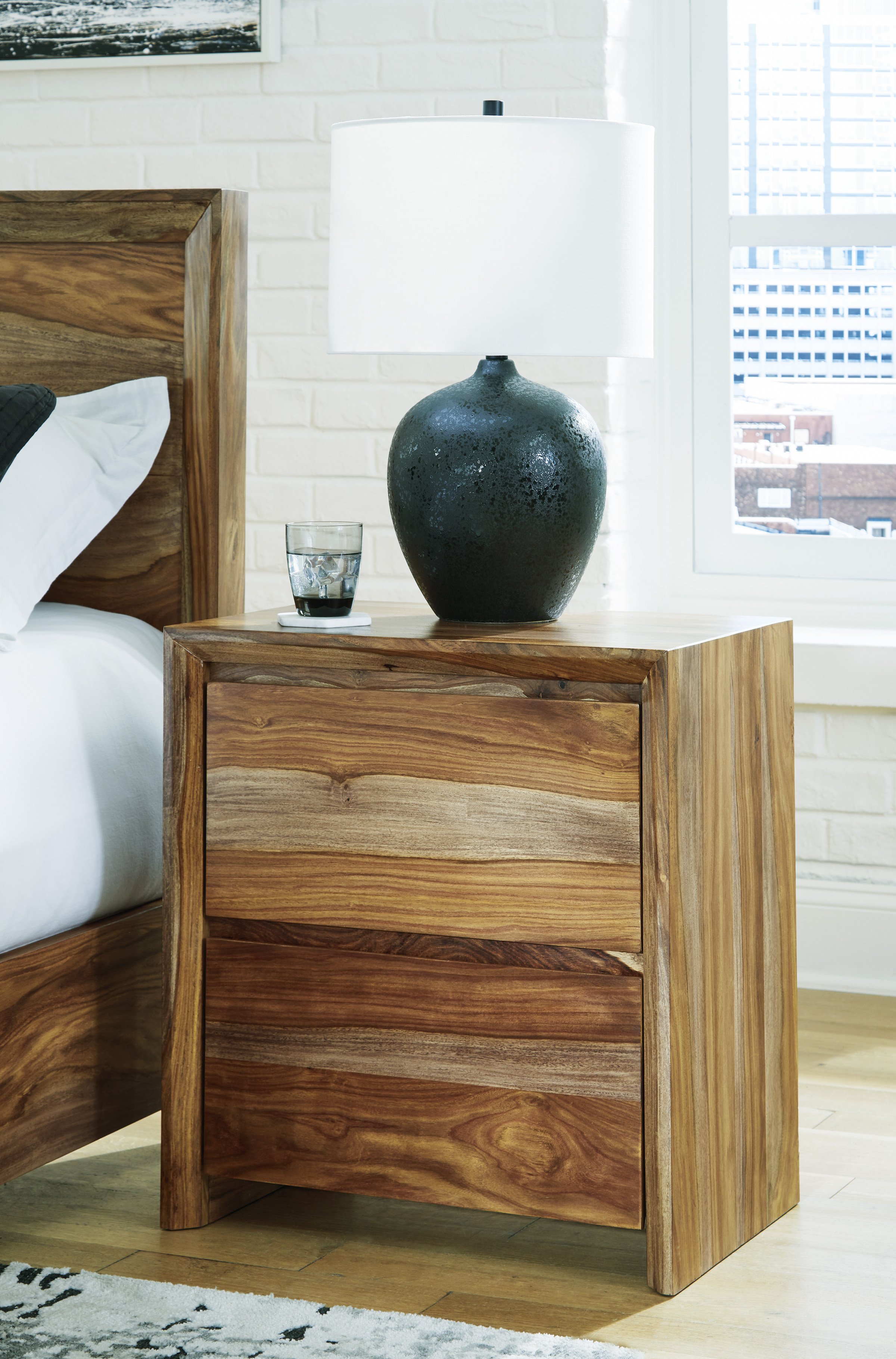Dressoni Two Drawer Nightstand