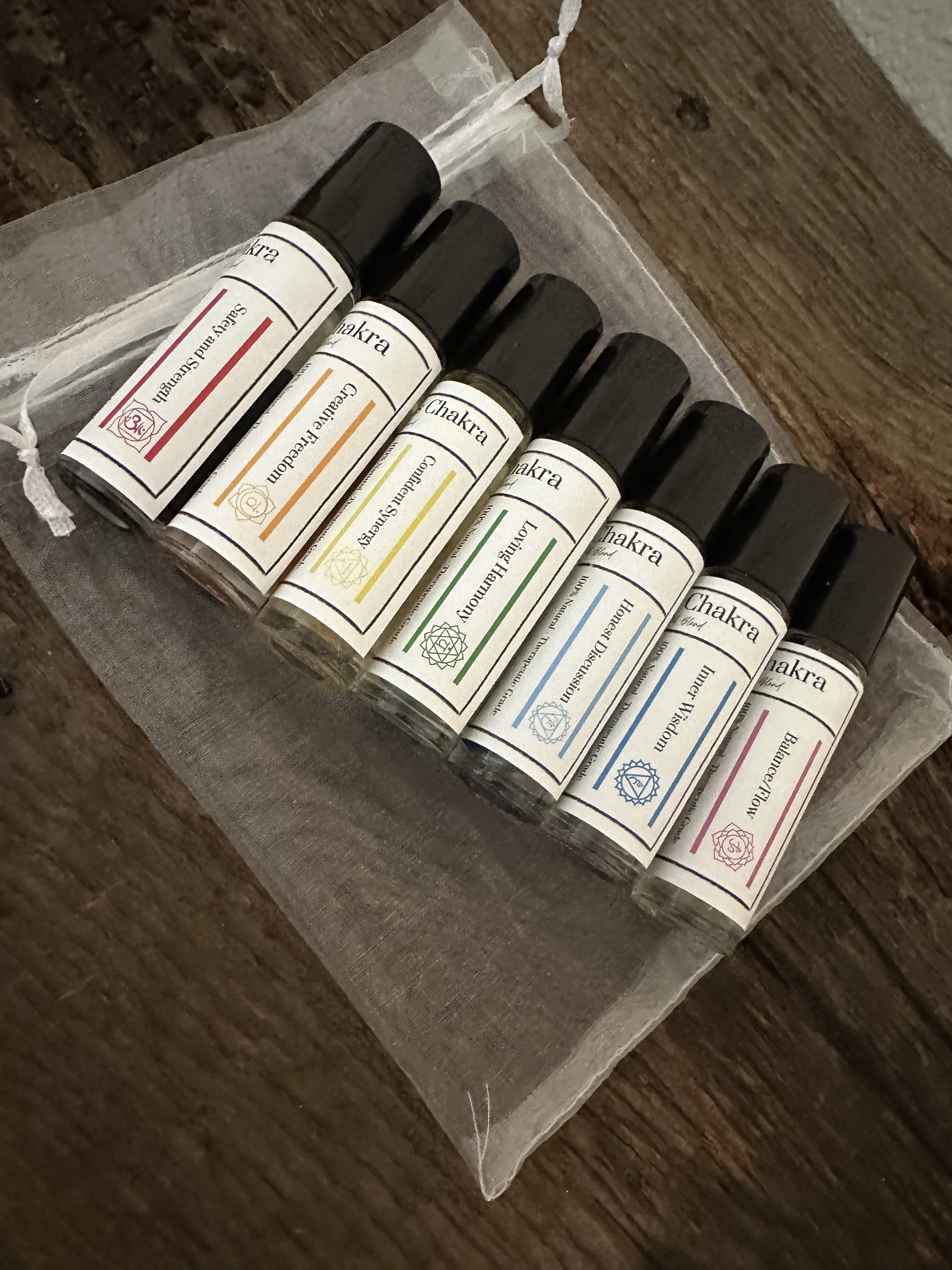 Chakra Essential Oil Roller Ball Set of 7