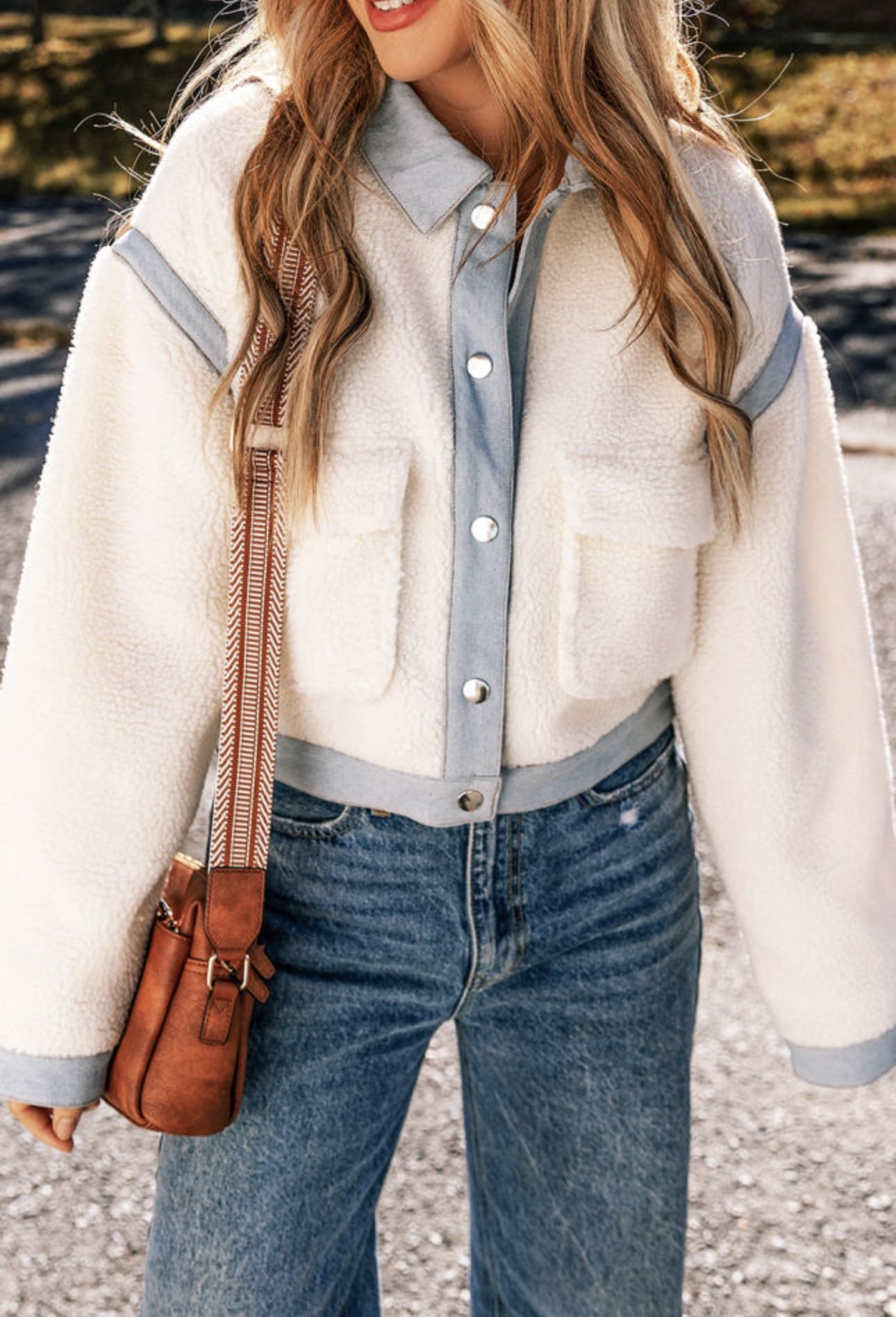 White Sherpa Jacket