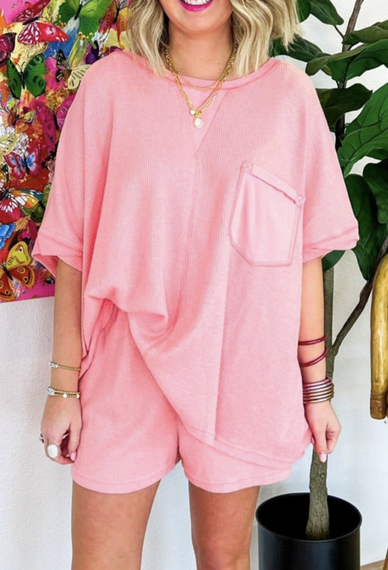 Pink Set Plus Size