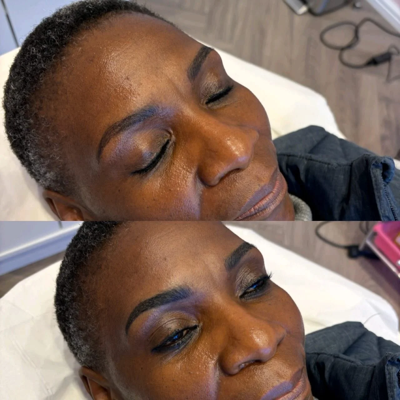 12 months later&hellip; and still serving 👏🏻✨

Top: fully healed + naturally faded after a year
Bottom: fresh colour boost bringing those brows right back to life

These are bold brows - because that&rsquo;s exactly what my client wanted 🥰

I don&