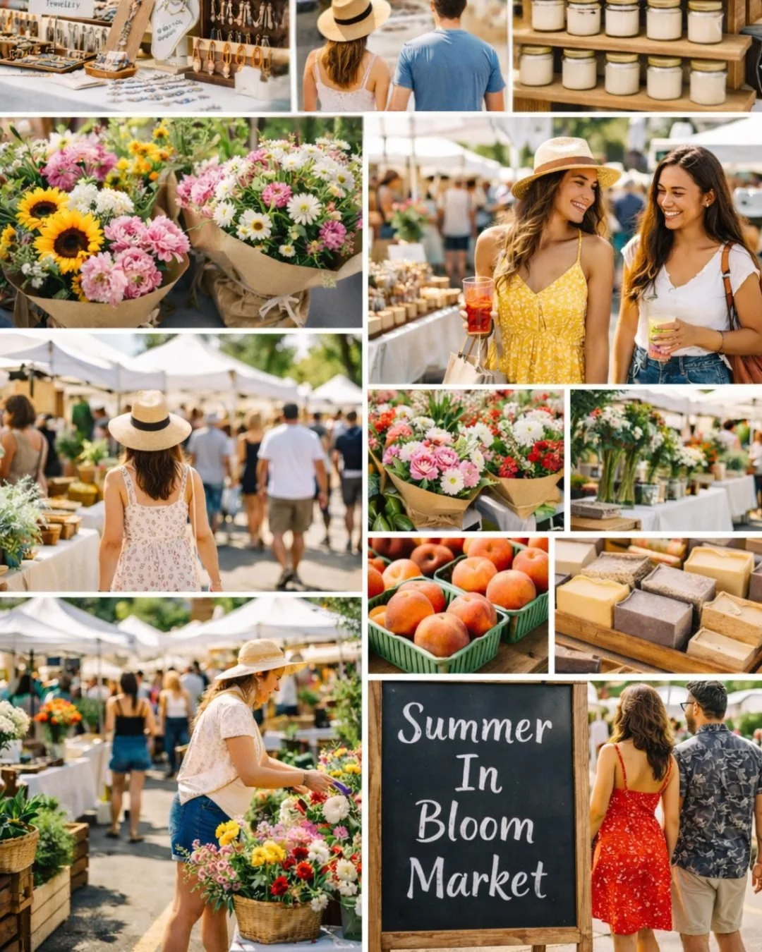 Come for the day.
Stay for the night.
ㅤ
Summer in Bloom shifts as the sun goes down &mdash; and that&rsquo;s where the magic continues.
ㅤ
August 15 - Day &amp; Night Market✨🌸
ㅤ
#summermarket #artisanmarket #makersmarket #summerinbloom #shoplocal