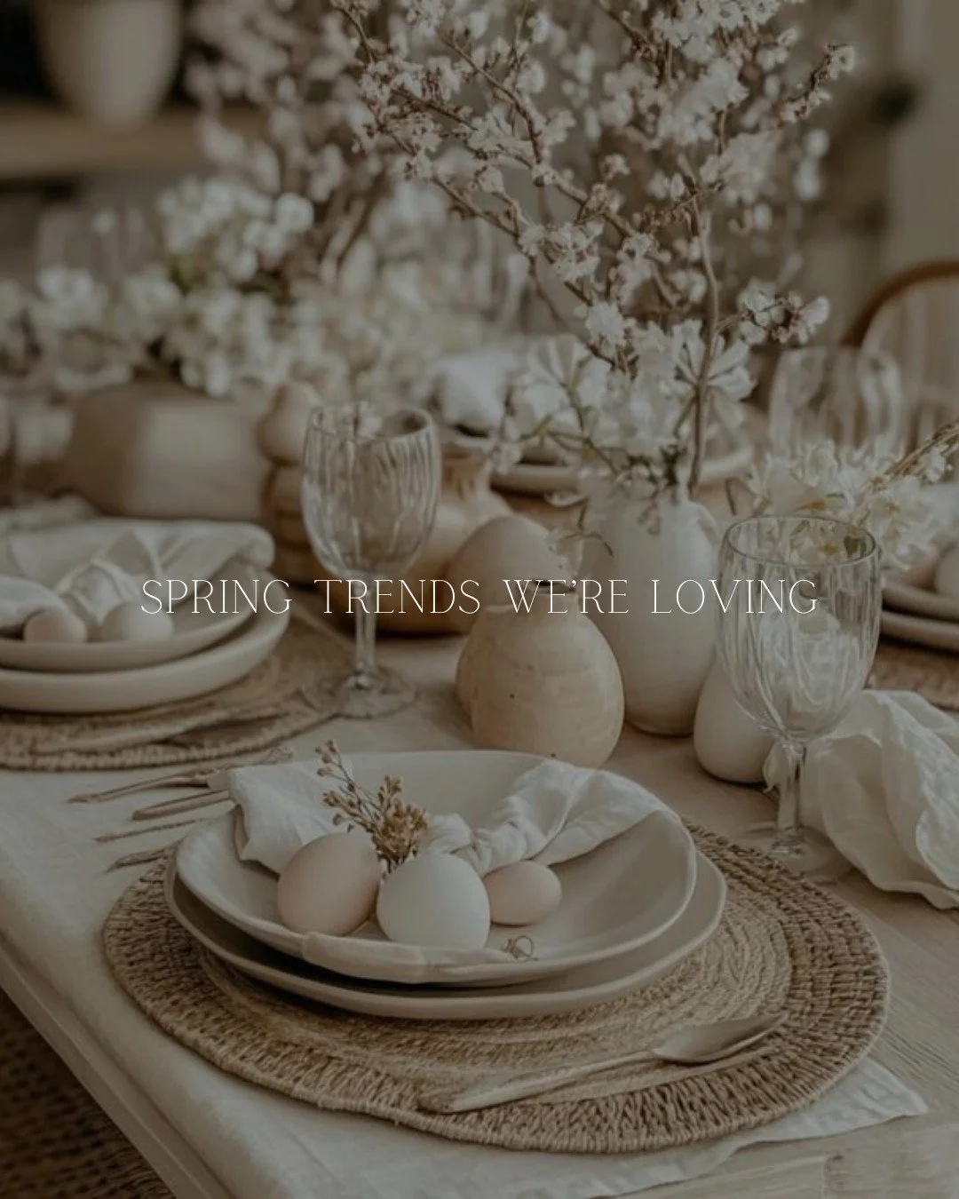 Spring event trends we&rsquo;re loving right now 🌸✨
ㅤ
Soft pastels mixed with neutrals.
Garden-inspired florals.
Long brunch tables with layered linens.
Bows, delicate details, and candle-heavy setups.
ㅤ
Spring events just have a different kind of m