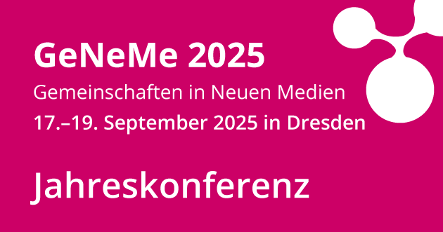 Communities in New Media [GeNeMe]