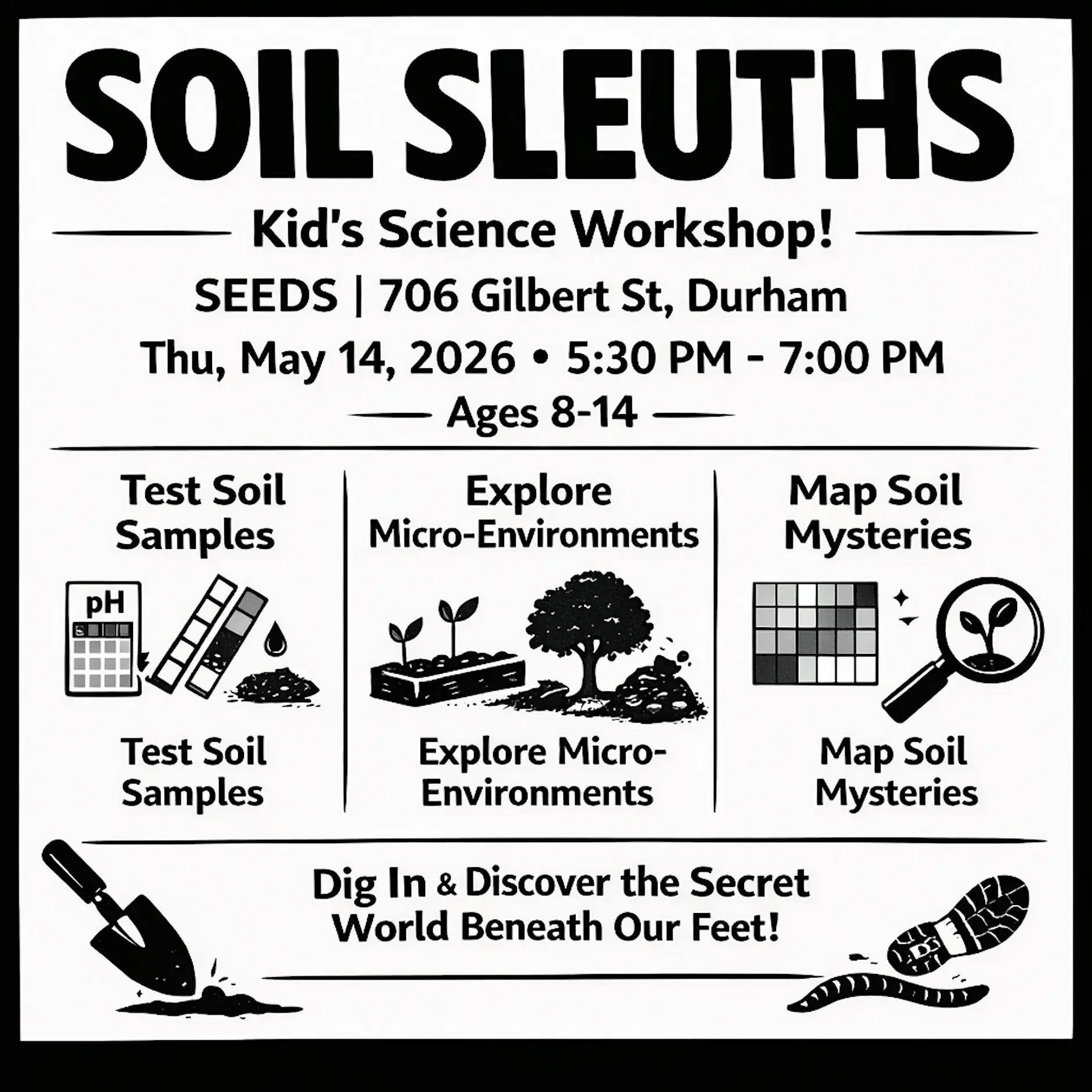 Soil Chemistry & Mapping: A Kid's Science Workshop (Suggested Ages 8-14)