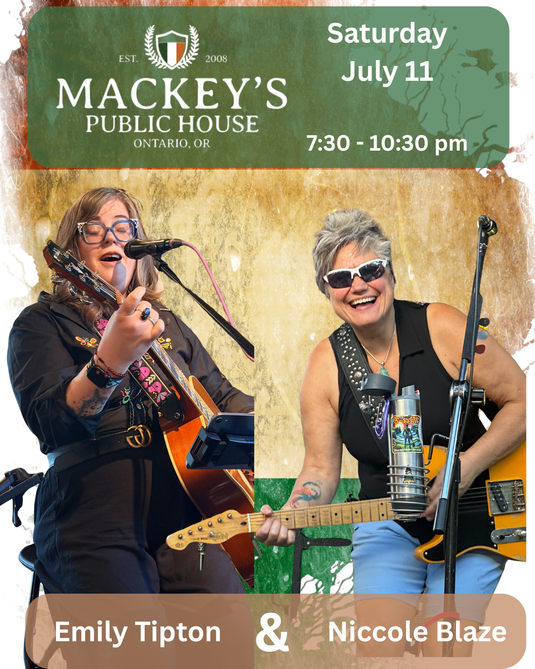 Niccole Blaze and Emily Tipton at Mackey's Public House-Ontario, OR.