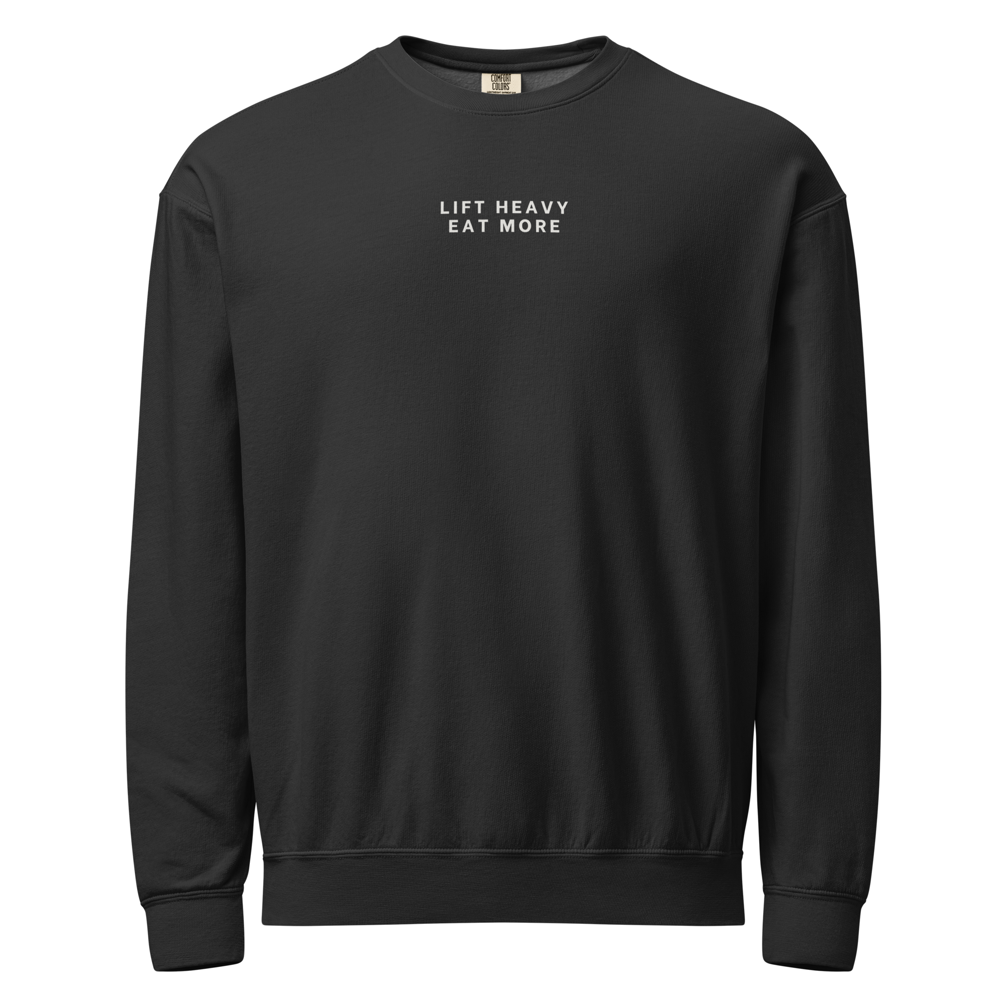unisex-garment-dyed-lightweight-fleece-crewneck-sweatshirt-i-comfort-colors-1466-black-front-696e5a7da5432.png