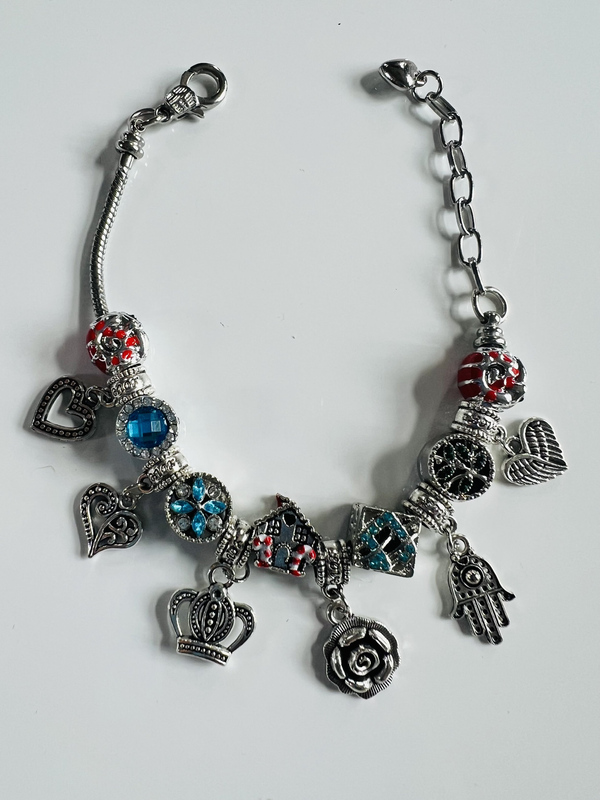 Big Shot Charm Bracelet in Silver