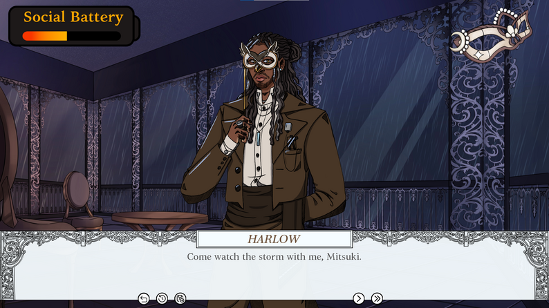 I wrote the initial draft for all Harlow-focused scenes.