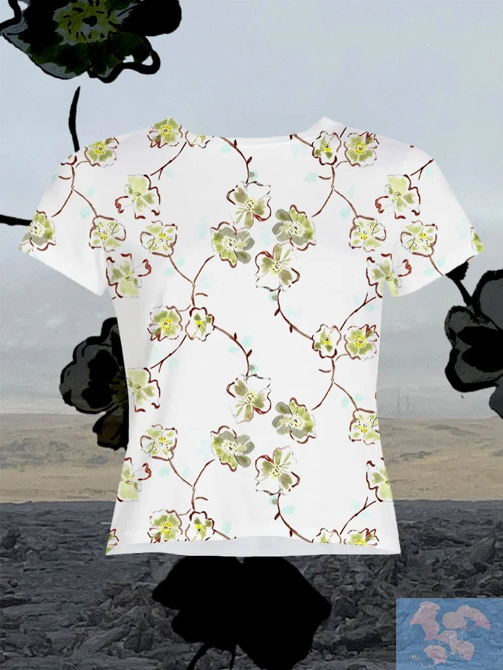 This floral print and a photo I took in Mauna Kea&hellip; same colors, same feeling. Unplanned, but perfectly in sync. Art imitates nature&mdash;or maybe it&rsquo;s the other way around.

This design is open for licensing.😇

#FloralPrint #TextileDes