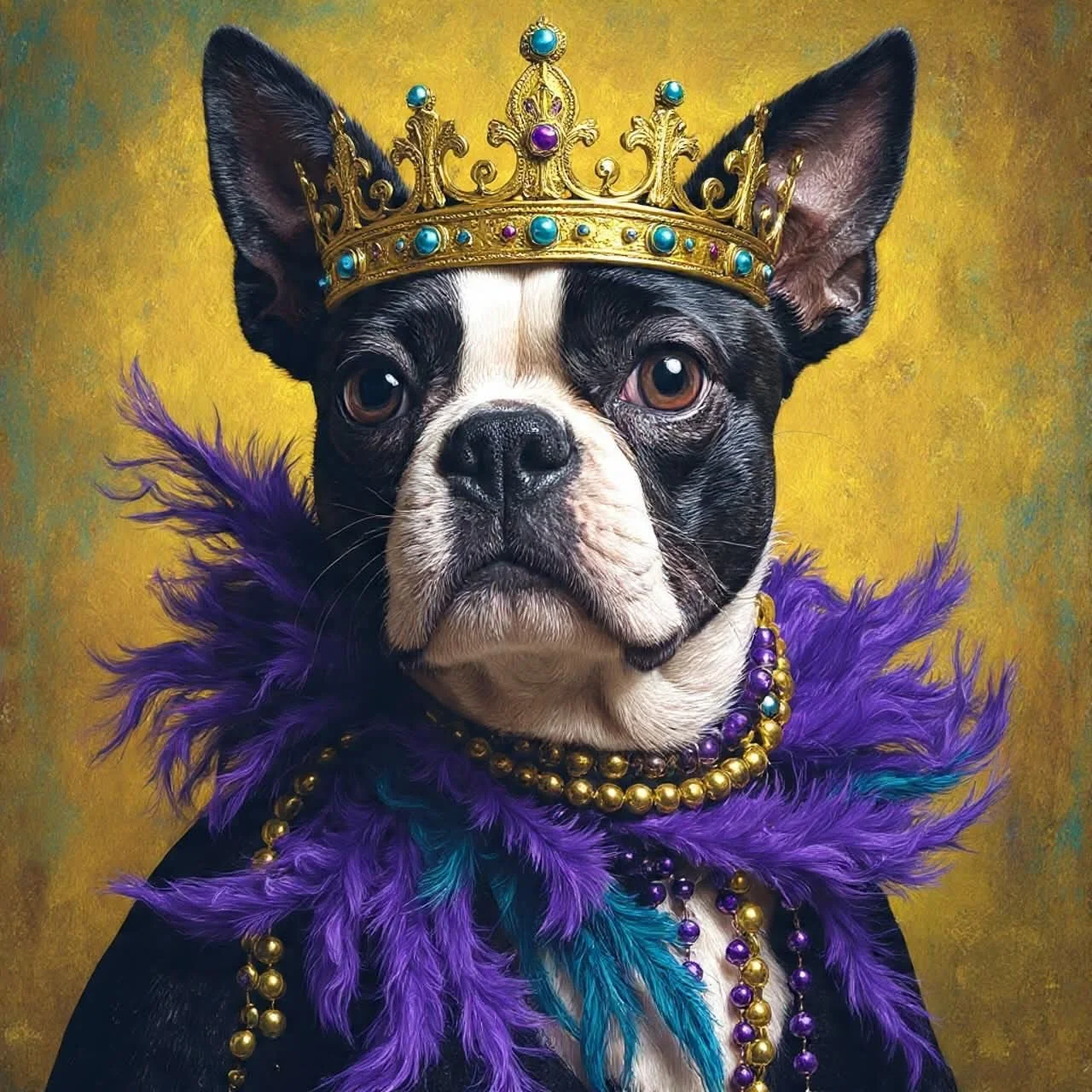 Happy Mardi Gras! 👑👑👑
Hey, Throw me some beads!!📿📿📿

#mardigras #bostonterrierlife #nola #noladogs #seattledogs