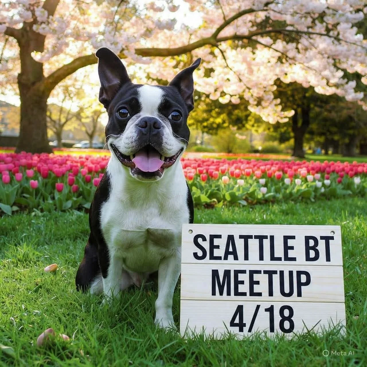 Who&rsquo;s going to join us Saturday April 18th?&hearts;️🐶☀️🐾🦴
Mark your calendar‼️
Seattle Boston Terrier Meetup‼️
10am-12pm
Luther Burbank Dog Park Mercer Island&hearts;️🐶☀️🐾🦴&hearts;️ 

#seattledogs #seattlebostonterrier #bostonterriersofin