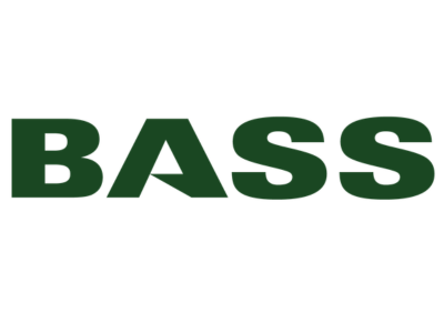 The word "BASS" in bold green letters on a white background.