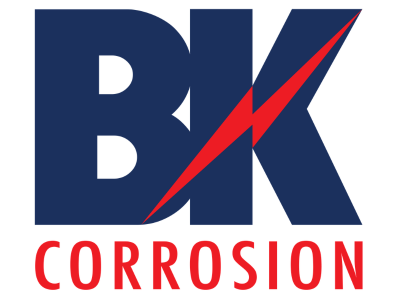 Logo of BNK with a red lightning bolt and the word 'CORROSION' underneath.