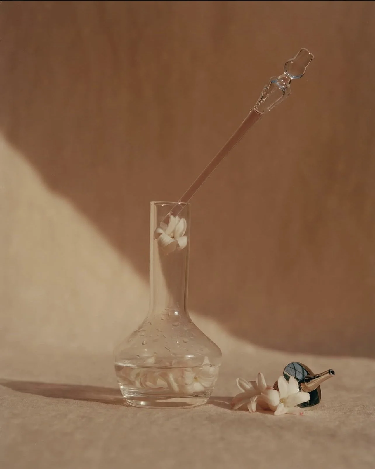 "Depuis l'Antiquité, les fleurs ont toujours été les matériaux idéaux pour que les femmes créent habilement du maquillage et prennent soin de leur peau. Les fleurs fleurissent et se fanent en leur temps, mais ce n'est qu'en préservant cette beauté ép