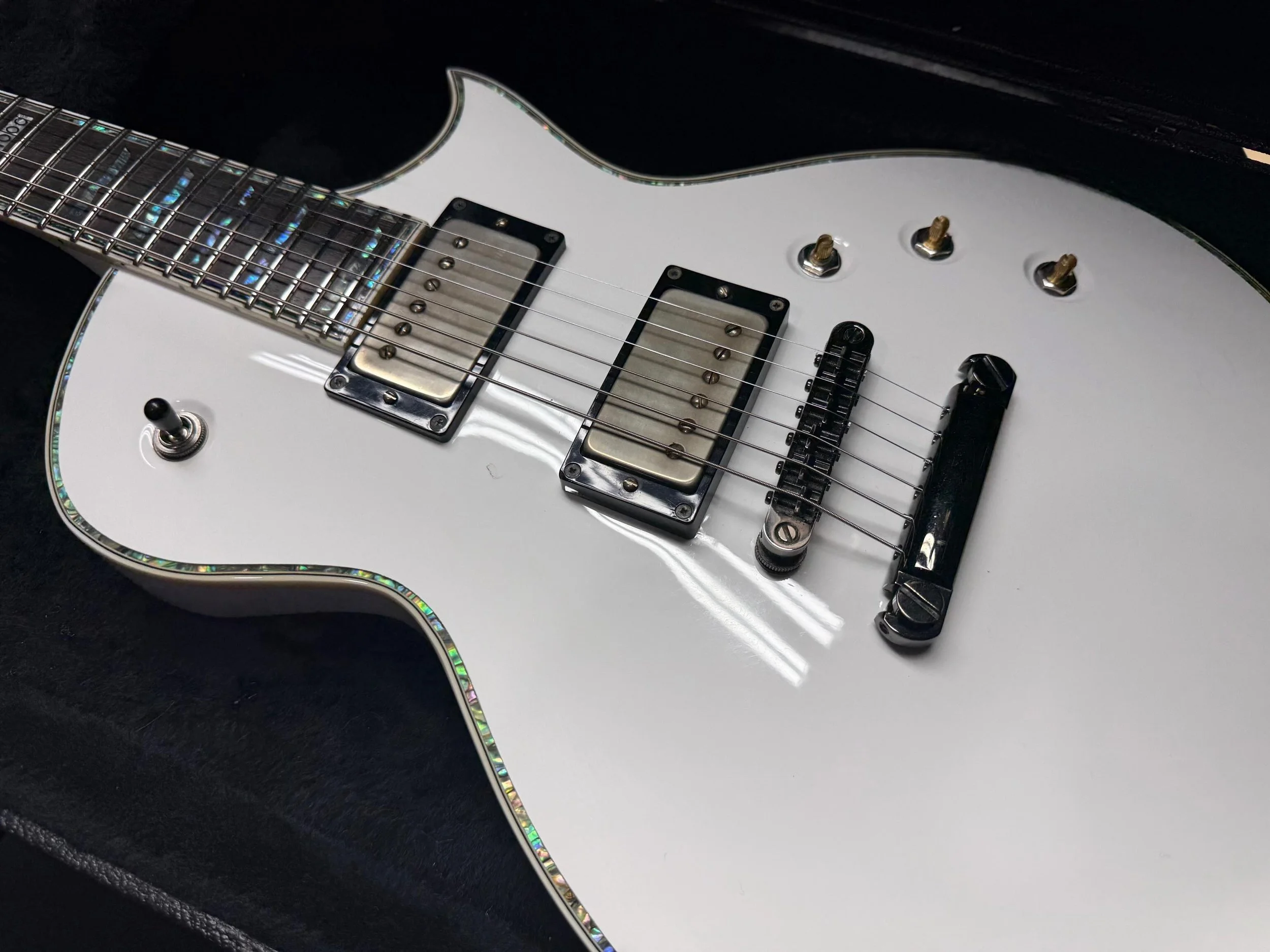Just finished up a sweet LTD EC1000 with a set of bareknuckle pickups and fret love with a setup. 
//
If you need love on your guitar. Give us a call. 
//
#onsiteguitarrepair #guitarrepair #kennysguitars