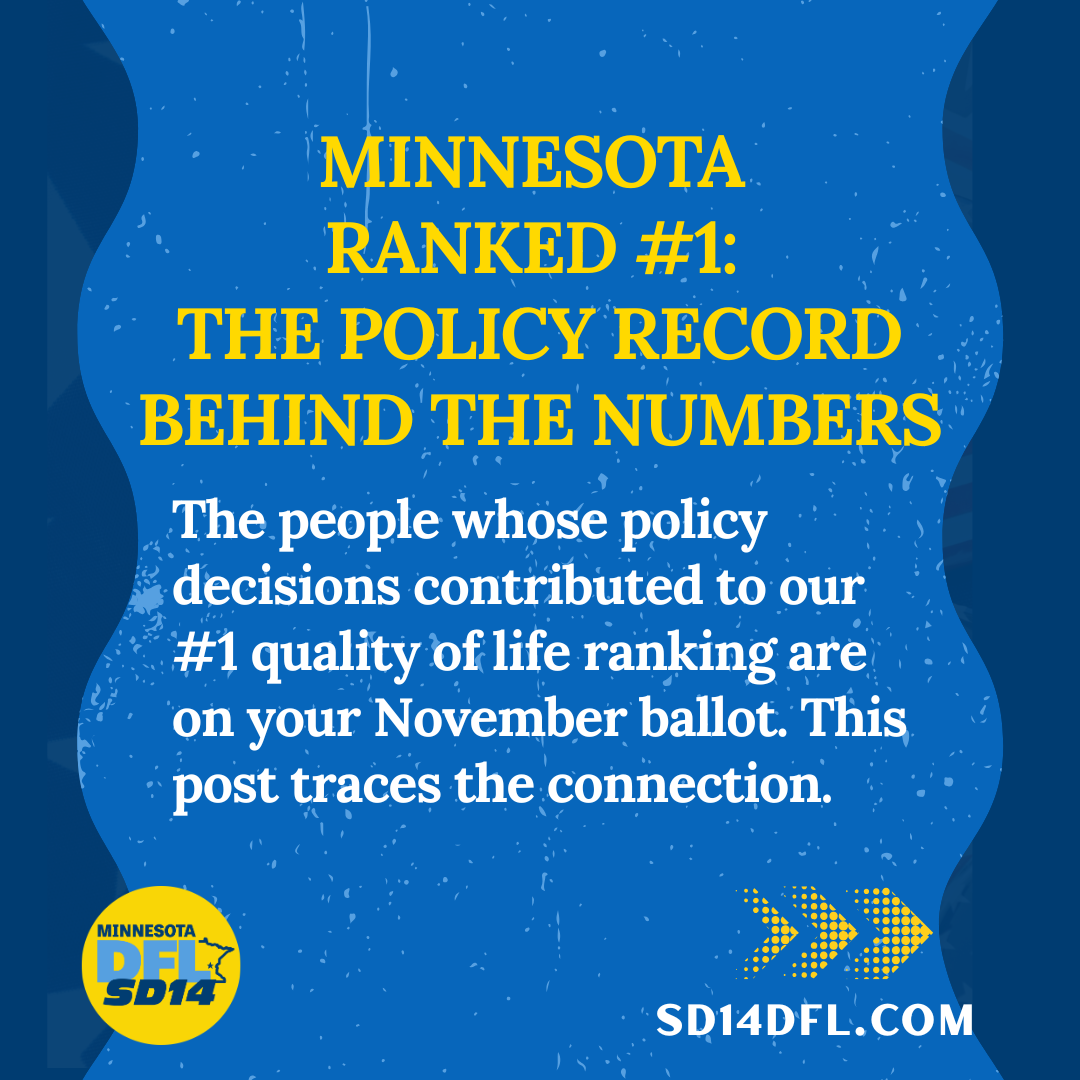 Minnesota ranked #1 (Part 1): The policy record behind the numbers