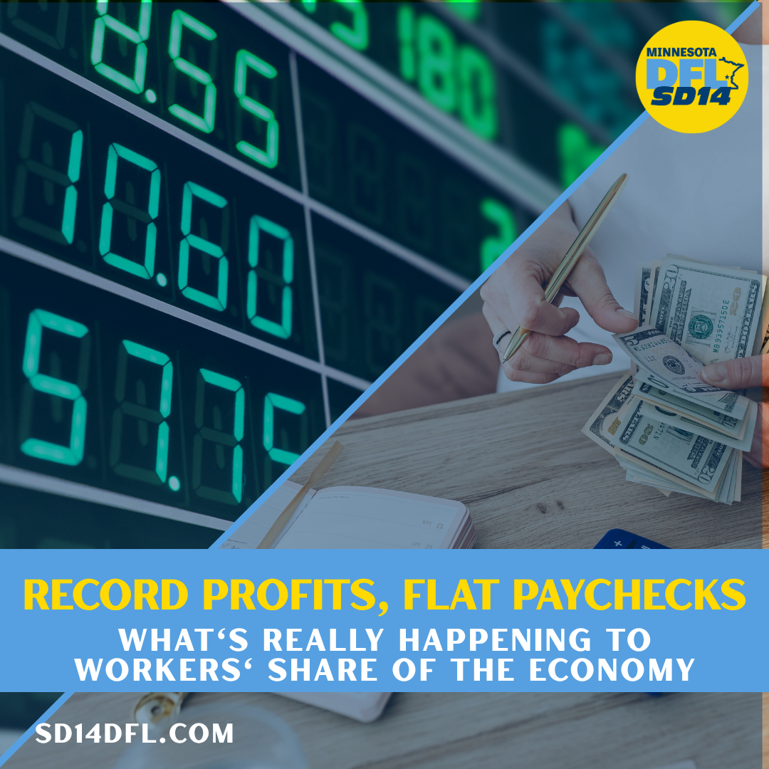 Record profits, flat paychecks