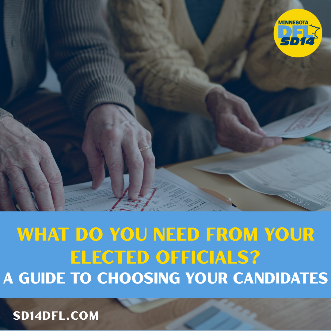 What do you need from your elected officials?