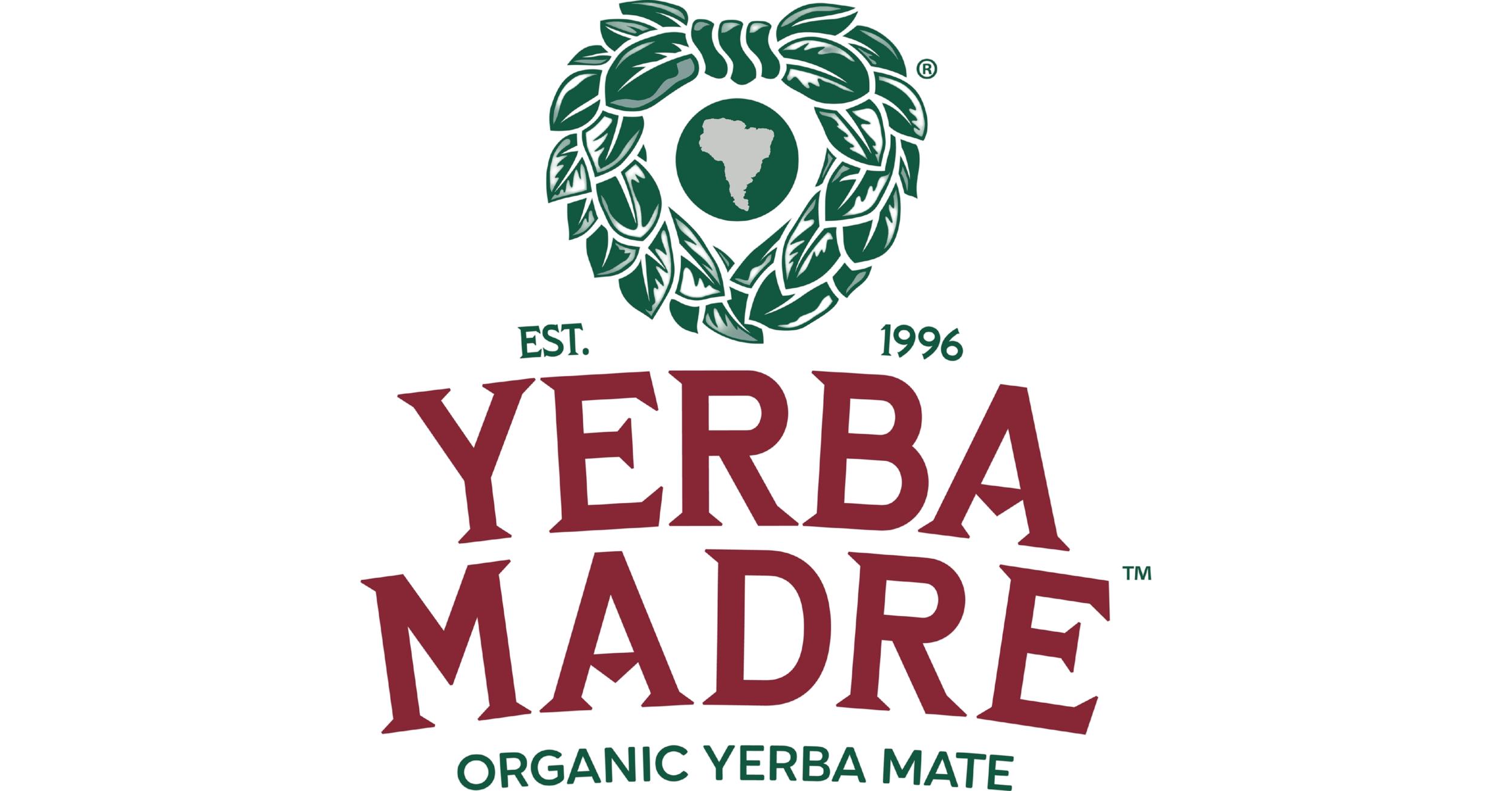 Showcation 2026 Sponsor - Yerba Madre. A logo for Yerba Mate featuring a circular emblem with a map of South America, surrounded by green leaves, and text indicating it is organic and made in Paraguay.
