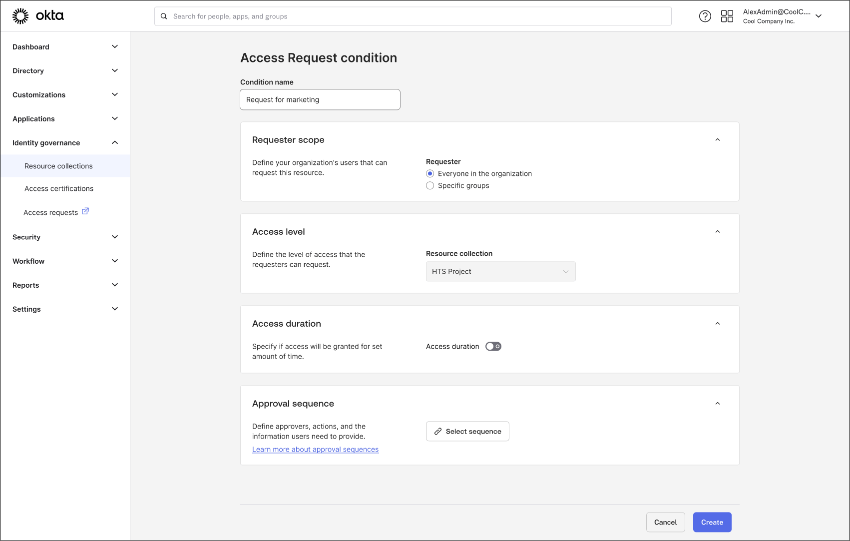 IT admins can make resource collections requestable so that Managers may approve access